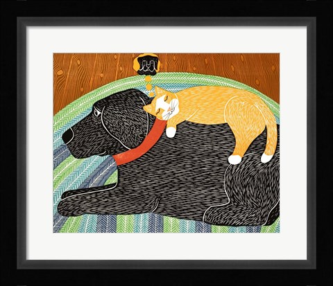 Framed Catnap Think a Happy Thought Print