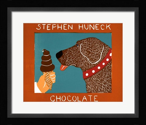 Framed Chocolate Chocolate Dog Print