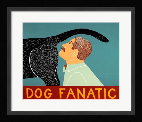 Framed Dog Fanatic Black Print