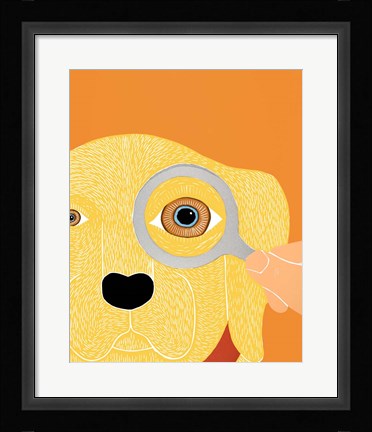 Framed Eye Exam Yellow Print