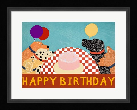 Framed Happy Birthday Large Print