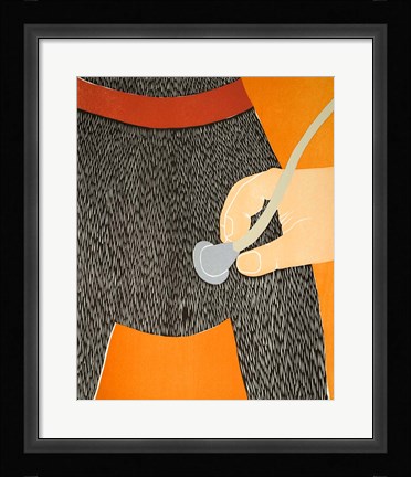 Framed Heart Exam Print