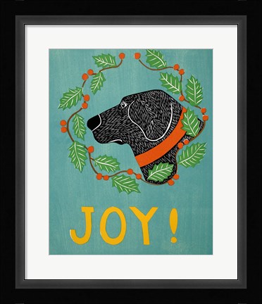 Framed Joy Black Print