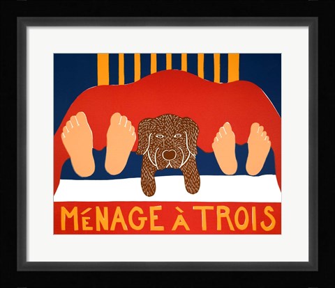 Framed Menage Choc Print
