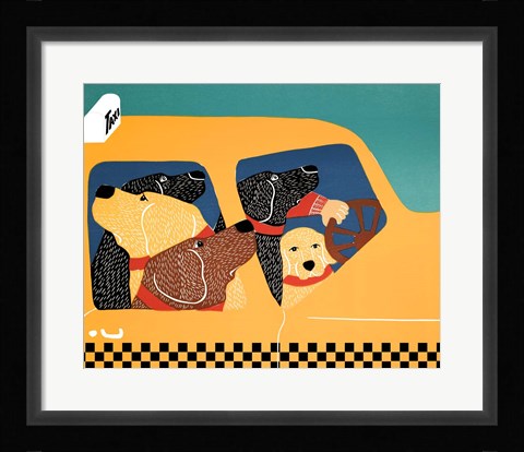 Framed Pack Instinct Taxi Print