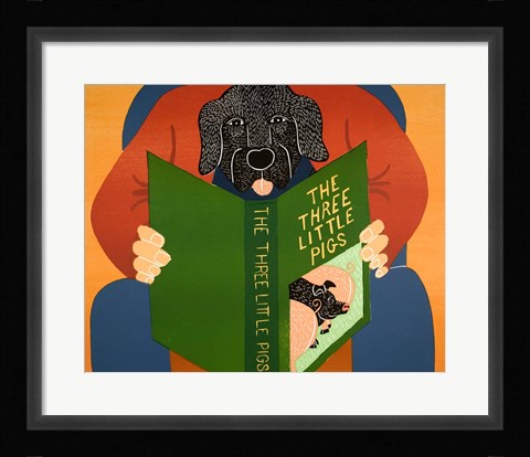 Framed Three Little Pigs Print