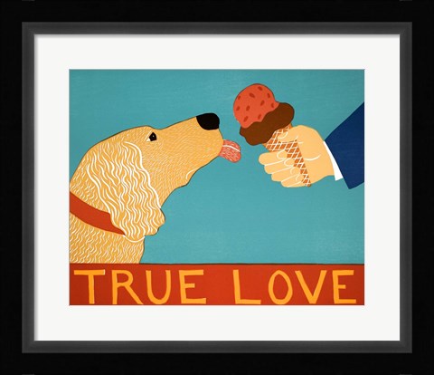 Framed True Love Light Golden Print