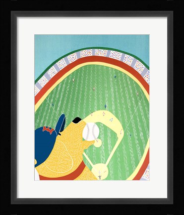 Framed World Champs Yellow Print