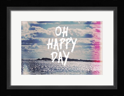 Framed Oh Happy Day Print