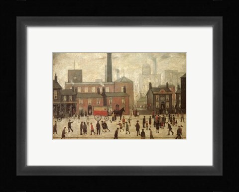 Framed Waiting for the Shops to Open Print