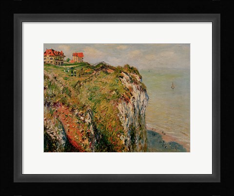 Framed Cliff at Dieppe, 1882 Print
