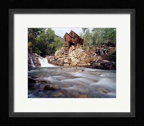 Framed Old Saw Mill, Marble, Colorado Print