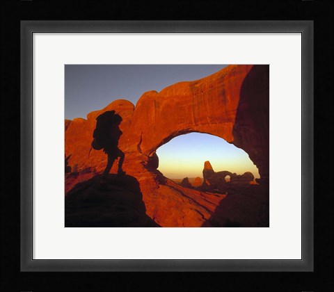 Framed Mountaineering Arches National Park, UT Print