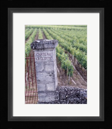 Framed Chateau La Clotte, Bordeaux, France Print
