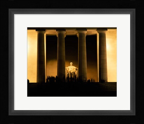 Framed Lincoln Memorial, Washington DC (detail) Print