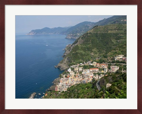 Framed Riomaggiore, La Spezia, Liguria, Italy Print