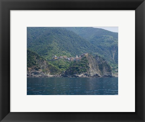 Framed Corniglia, La Spezia, Liguria, Italy Print