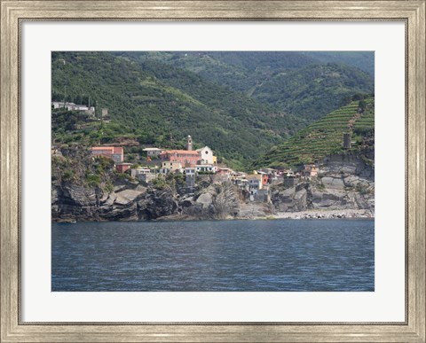Framed Vernazza, La Spezia, Liguria, Italy Print