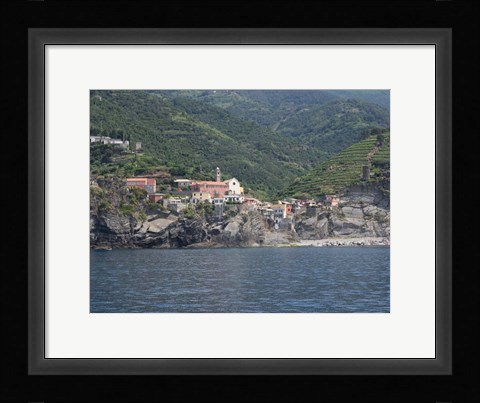 Framed Vernazza, La Spezia, Liguria, Italy Print