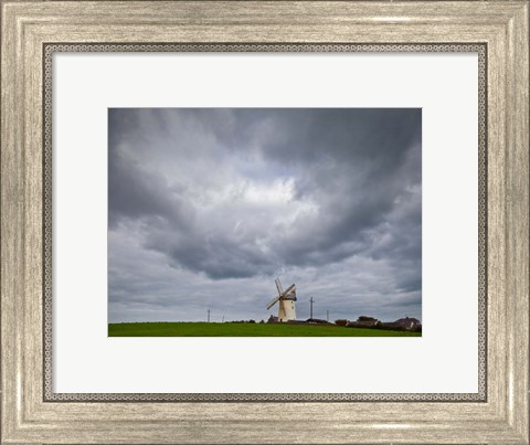Framed Ballycopeland Windmill, built circa 1800 and still working, Millsile, County Down, Ireland Print