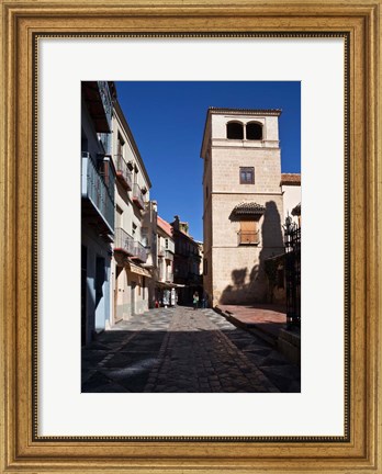 Framed Calle San Agustin, Malaga City, Andalucia, Spain Print