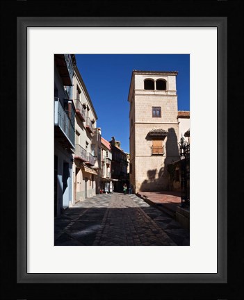 Framed Calle San Agustin, Malaga City, Andalucia, Spain Print