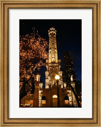 Framed Old Water Tower, Chicago, Illinois Print