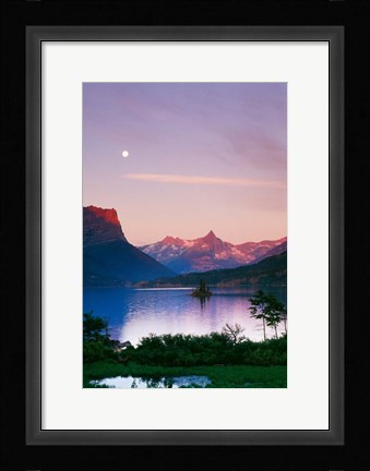 Framed Saint Mary's Lake Print