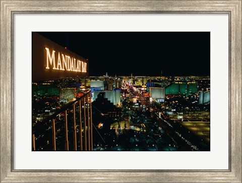 Framed Mandalay Bay Resort And Casino, Las Vegas, Clark County, Nevada Print