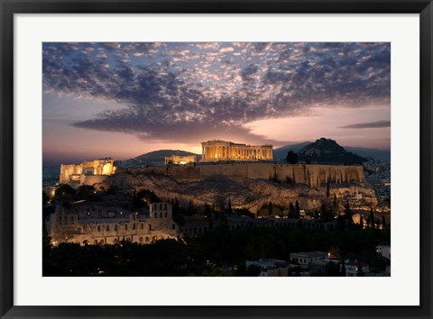 Framed Ruins of a Temple, Athens, Attica, Greece Print