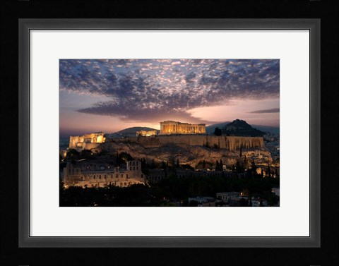 Framed Ruins of a Temple, Athens, Attica, Greece Print