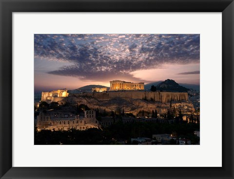 Framed Ruins of a Temple, Athens, Attica, Greece Print