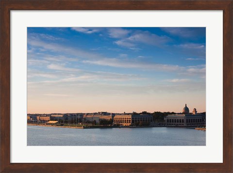 Framed US Naval Academy, Severn River, Annapolis, Maryland Print
