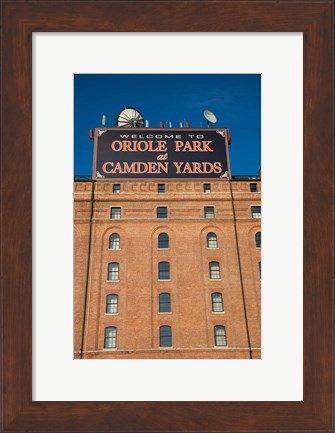 Framed Oriole Park at Camden Yards, Baltimore, Maryland Print