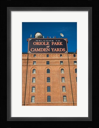 Framed Oriole Park at Camden Yards, Baltimore, Maryland Print