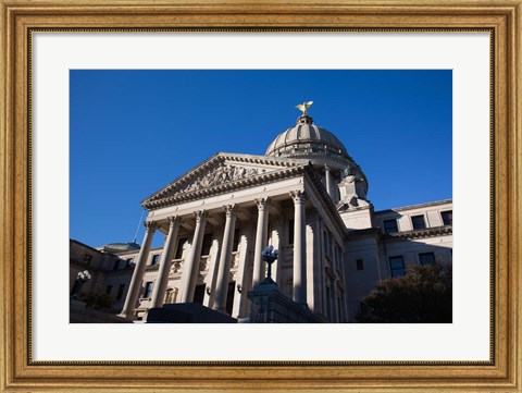 Framed Mississippi State Capitol, Jackson, Hinds County, Mississippi Print