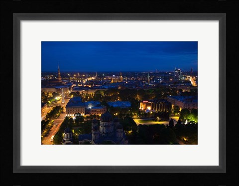 Framed Vecriga, Old Riga, Riga, Latvia Print