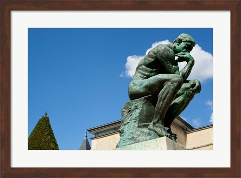 Framed Statue at Musee Rodin, Paris, Ile-de-France, France Print