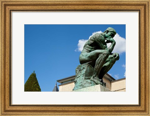 Framed Statue at Musee Rodin, Paris, Ile-de-France, France Print