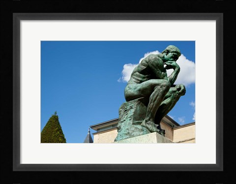 Framed Statue at Musee Rodin, Paris, Ile-de-France, France Print
