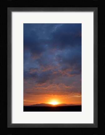 Framed Cloudy Sunset Sky, Ndutu, Ngorongoro Conservation Area, Tanzania Print