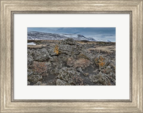 Framed Godafoss Waterfalls, Iceland Print