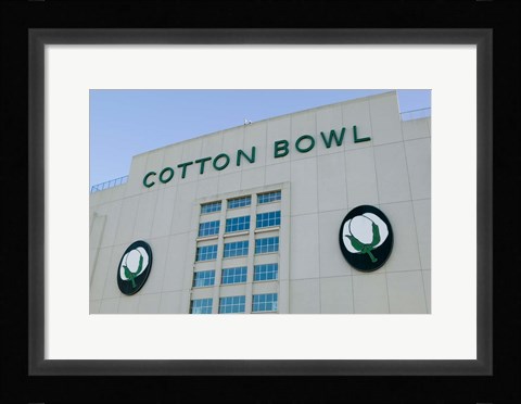 Framed Cotton Bowl Stadium, Fair Park, Dallas, Texas Print