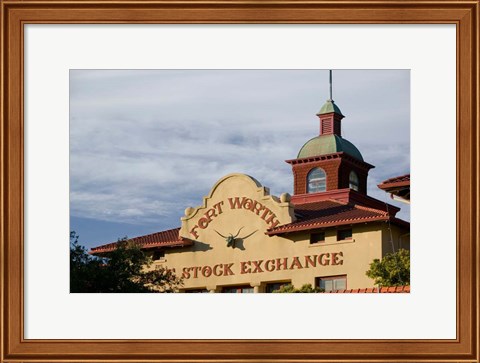 Framed Fort Worth Livestock Exchange, Fort Worth, Texas Print