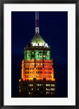 Framed Tower Of The Americas, San Antonio, Texas Print