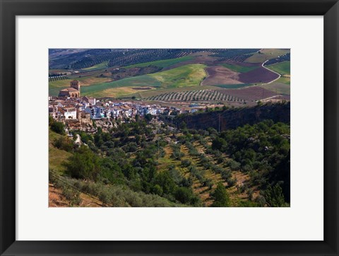 Framed Village of Alhama de Granada, Granada Province, Andalucia, Spain Print