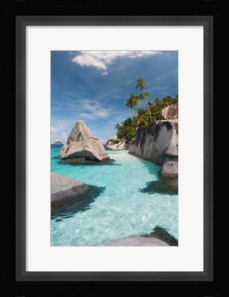 Framed Pulau Dayang Beach, Malaysia Print