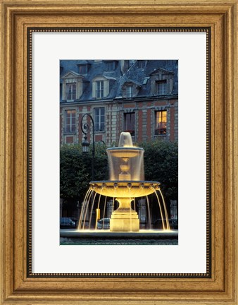 Framed Place Des Vosges, Paris, France Print