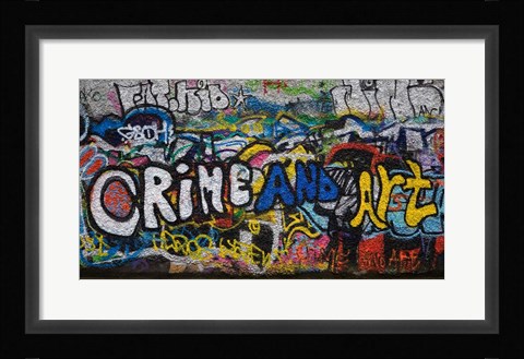 Framed Grafitti on the U2 Wall, Windmill Lane, Dublin, Ireland Print