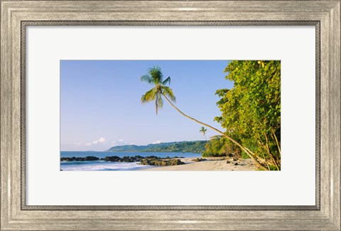 Framed Montezuma Beach, Nicoya Peninsula, Costa Rica Print